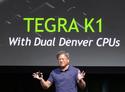 Nvidia CEO Jen-Hsun Huang unveils the Tegra K1 at CES Sunday evening