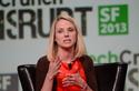 Yahoo CEO Marissa Mayer speaks on stage at the TechCrunch Disrupt conference in San Francisco on September 11, 2013.