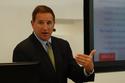 Oracle Co-CEO Mark Hurd spoke on Thursday at a press event at Oracle headquarters in Redwood Shores, California.