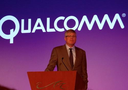 Qualcomm CEO Steve Mollenkopf announces a Snapdragon chip for cars at International CES Monday