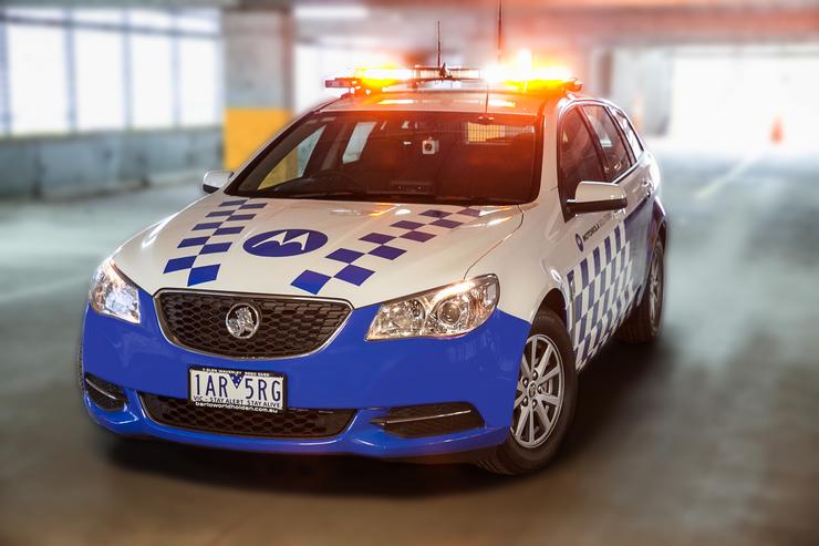 Motorola Solutions' police car of the future, launch at TechLeaders Forum 2014 at the Gold Coast.