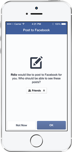 Facebook's new login also provides clearer information to users about how other apps post to Facebook on their behalf.