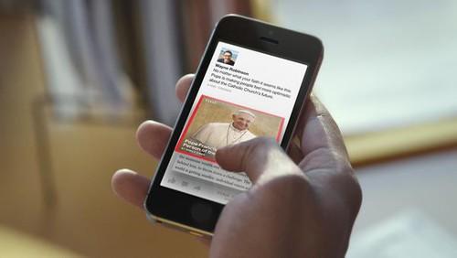 In Facebook's new Paper app, stories appear to unfold as they are opened