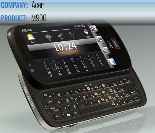 The Acer M900 smartphone.