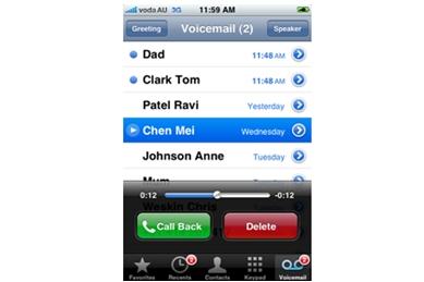 Vodafone's Visual Voicemail service