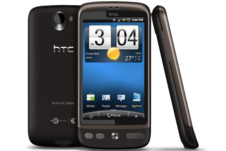 HTC's Desire smartphone will be available through Telstra from today.