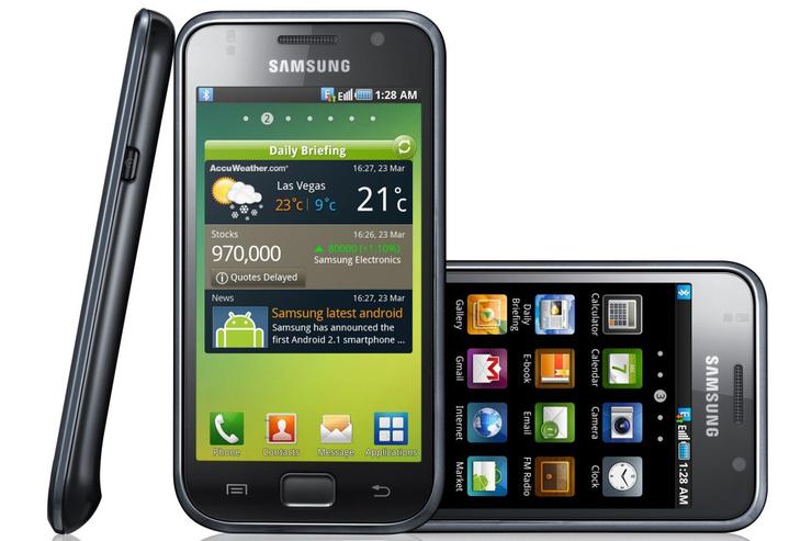 Samsung's Galaxy S Android smartphone.