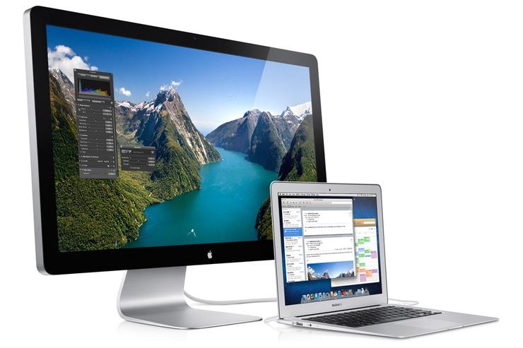 The new Apple MacBook Air and Thunderbolt Display.