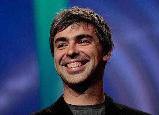 Google CEO, Larry Page is all smiles over his company's recent win over Oracle