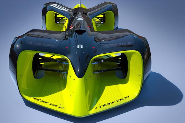 The Robocar is Roborace's first driverless racing vehicle. Credit: Roborace