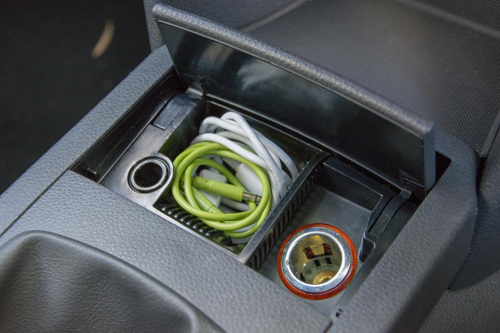 Most cars have a 12V cigarette lighter easily accessible to the driver, although sometimes they're hidden away.