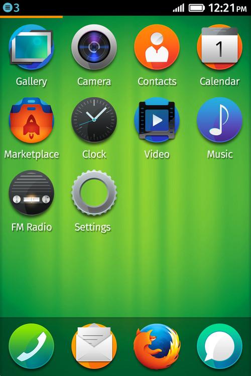 Homescreen icons on Firefox OS