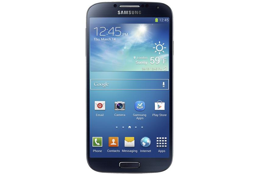 The Samsung Galaxy S4 Android phone.