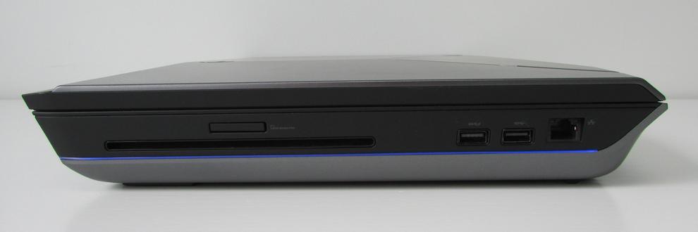 The Alienware 18 includes a slot-loading Blu-ray reader/DVD writer, useful for installing retail boxed copies of games.