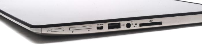 Ports on the tablet include mini-HDMI, USB 2.0, audio, and an SD card slot.