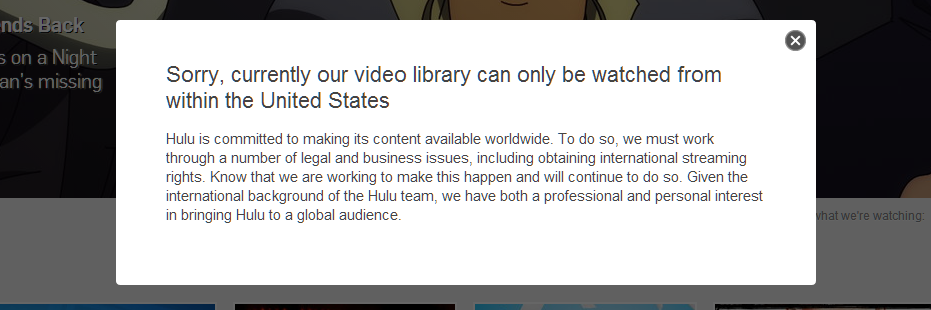 For the time being, Hulu is not available to stream to potential Australian viewers.