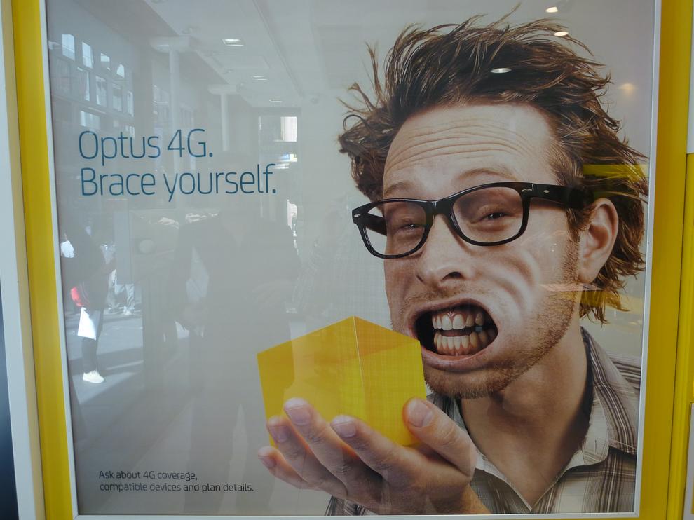 The new Optus 4G network promises download speeds of up to 50Mbps, provided you're in a 4G coverage zone.