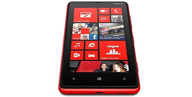 The Nokia Lumia 820 has a 4.3in IPS touchscreen with a resolution of 800 x 480.