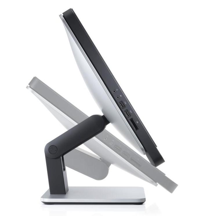 Dell's all-in-one Optiplex 9010 machine has a hinge that can make the screen lie flat.