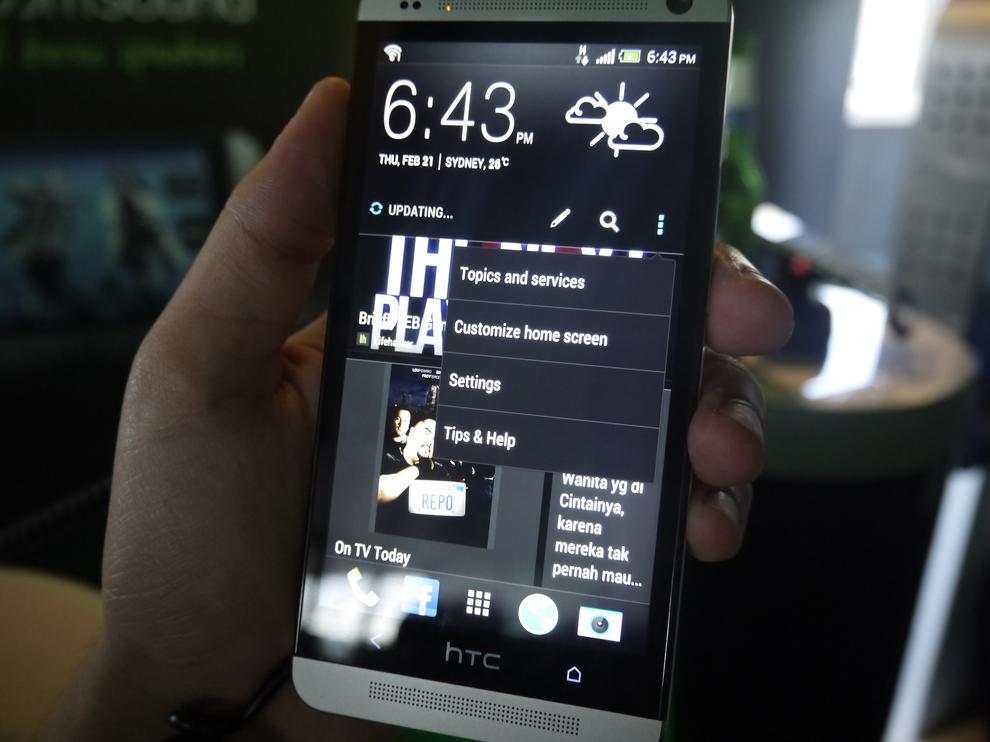 BlinkFeed can't be completely removed from the HTC One but it doesn't have to be your primary home screen.