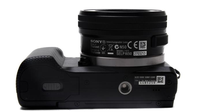 Mirrorless cameras can be quite small, such as this one from Sony.