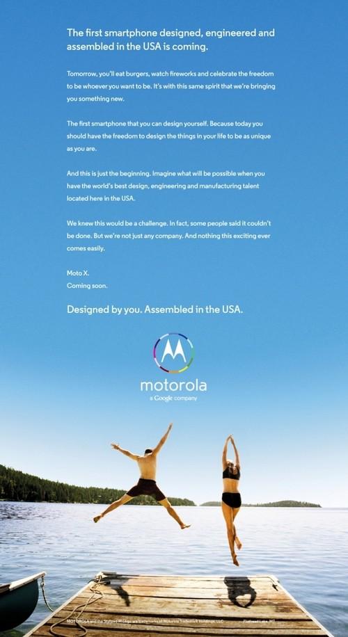 This Moto X ad teases a customizable smartphone.