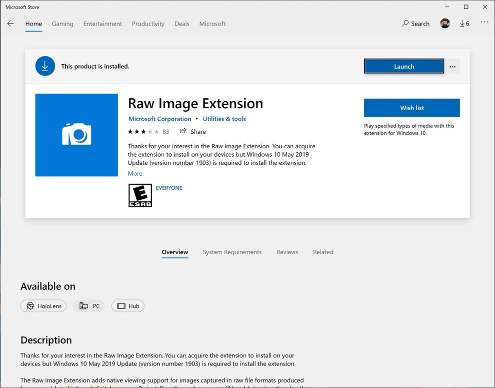 There’s new support for Canon’s own file format in the RAW image extension, too