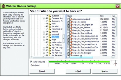 Webroot Secure Backup