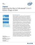 Exploring the Rise of Ultrabook™ 2-in-1 Device Usage at Intel